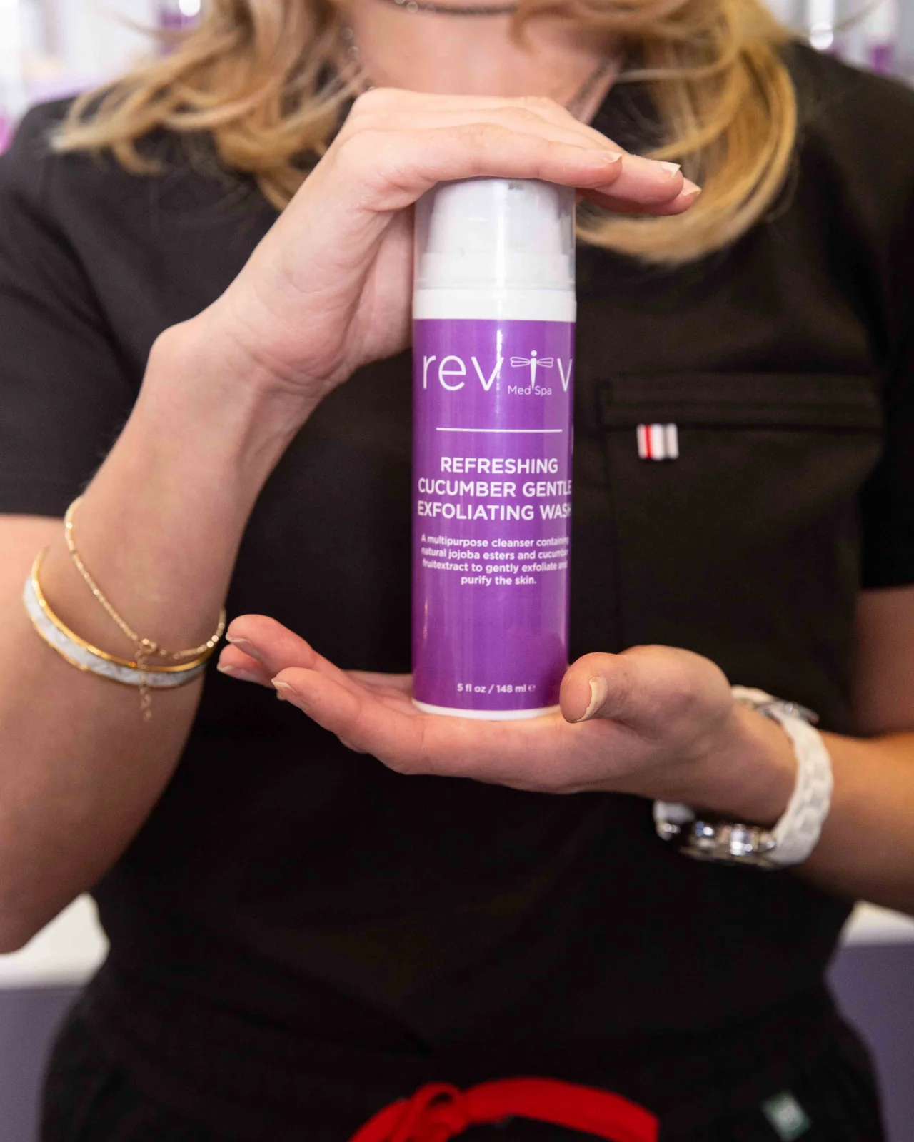 Reviv Med Spa private-label Refreshing Cucumber Gentle Exfoliating Wash skincare, Millbrae